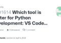How to Choose the Best Python Development Tool: GitHub User Insights