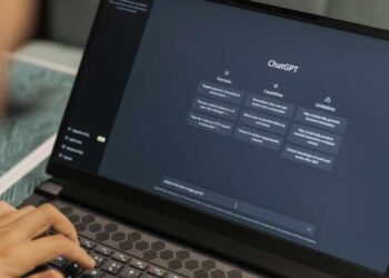 ChatGPT on laptop screen