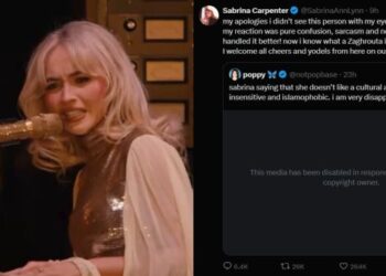 Sabrina Carpenter Apologizes for 'Racist' Mock of Arab Celebration