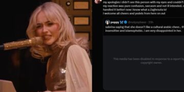Sabrina Carpenter Apologizes for 'Racist' Mock of Arab Celebration