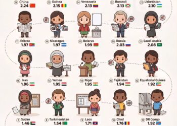 The World’s Most Authoritarian Regimes

1.  Afghanistan
2.  Myanmar
3.  North Ko
