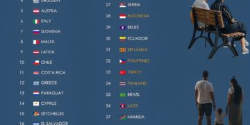 44 Best Countries For Retirement 

1.  Portugal
2.  Mauritius
3.  Spain
4.  Urug