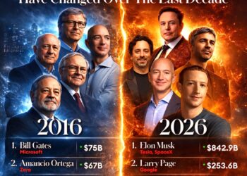 World's Top 5 Billionaires 2016 vs 2026 

2016

1.  Bill Gates - $75 Billion  
2