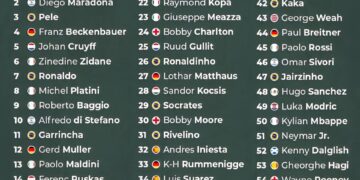 Top 55 Greatest Footballers In History 

1.  Lionel Messi
2.  Diego Maradona
3.