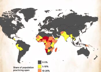 Where Open Defecation Remain Most Common