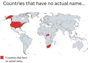 Countries That Have No Actual Name..
Some countries' "official" names aren't ac