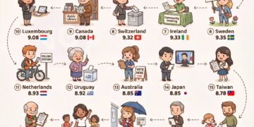 Countries With Full Democracy

1.  Norway
2.  New Zealand
3.  Denmark
4.  Icelan