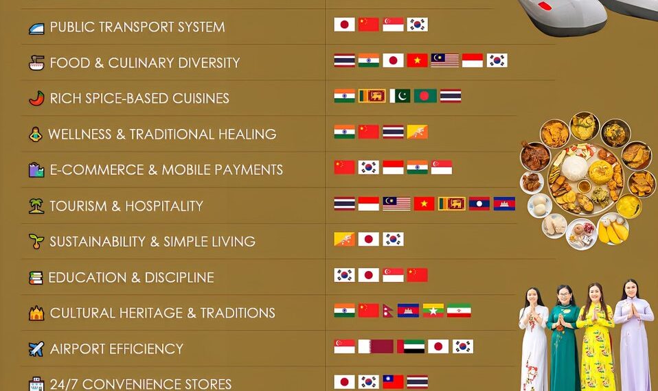 Areas Where Asia Does Better Than The Most

1. Manufacturing & Production:
 Chin