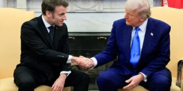 Trump quips Macron's wife treats him 'badly'