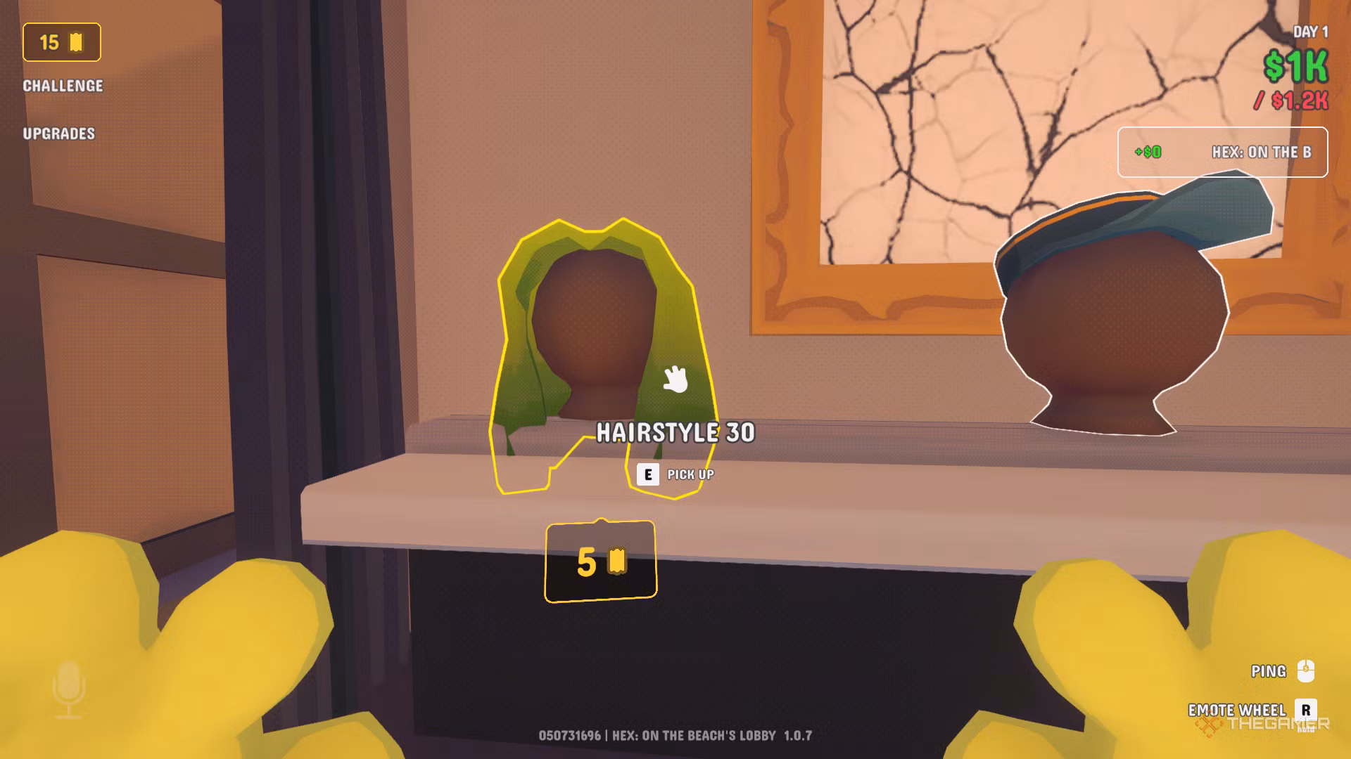 Gamble With Your Friends buying new hair and clothes