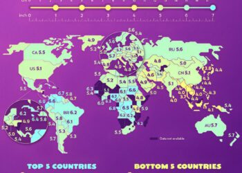 Average Erect Penis Size by Country 

 Ecuador - 17.6 cm - 6.9 inch
 Republic of