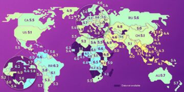 Average Erect Penis Size by Country 

 Ecuador - 17.6 cm - 6.9 inch
 Republic of