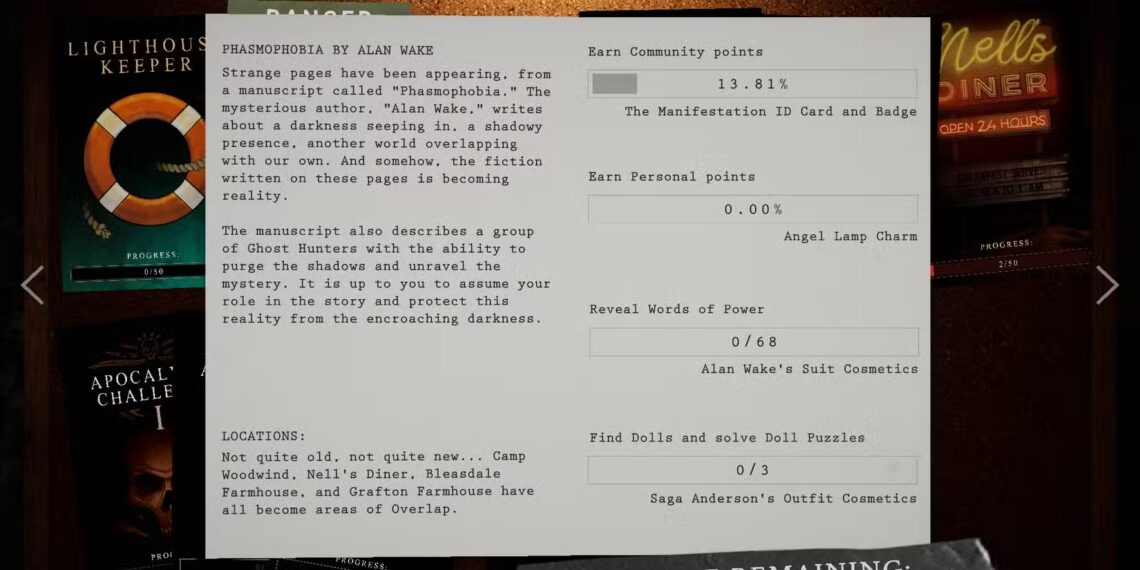 How The Alan Wake Event Works in Phasmophobia: Completing and Solving
