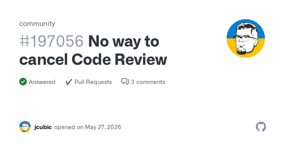 How To Cancel a Code Review on GitHub