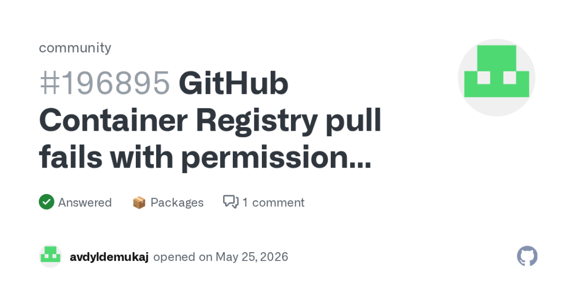 How To Fix Permission Denied Error When Pulling Docker Image from GitHub Container Registry