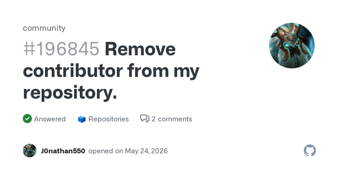 How To Remove a Contributor from GitHub After Deleting Actions