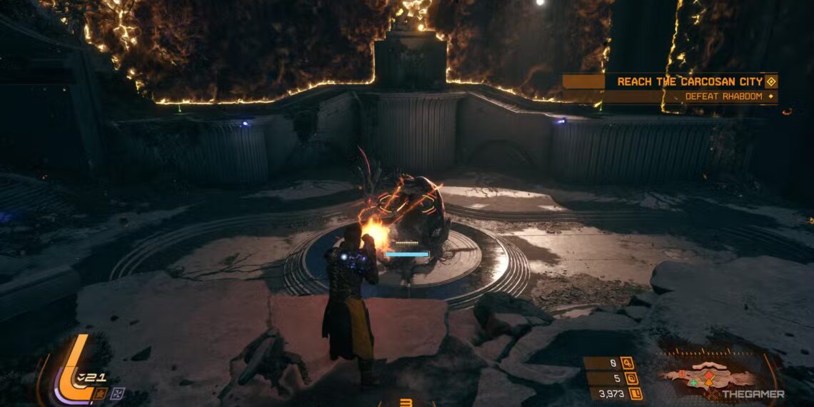 How to Defeat Rhabdom in Saros by Completing and Solving
