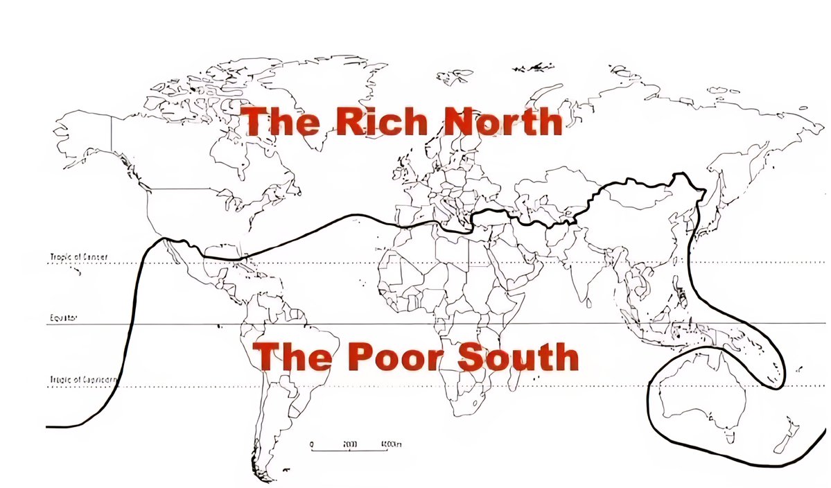 The map depicting geographical wealth disparities