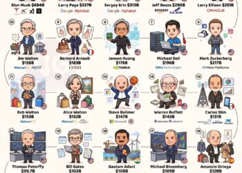 Top 25 Richest People in the World
1. Elon Musk - $684 Billion
2. Larry Page