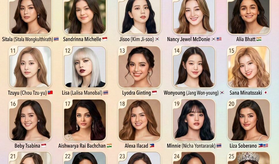 Top 30 Most Beautiful Asian Celebrities
1) Rosé (Roseanne Park)
2) Pharita (