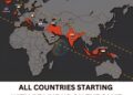Fun fact: All countries starting with letter "I" are in a straight line