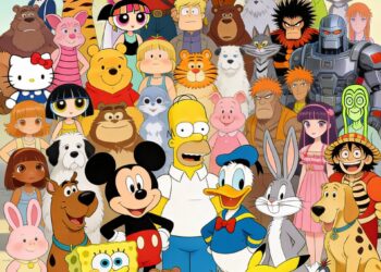 Top 50 Iconic Cartoon Characters of All Time 

1.  Mickey Mouse
2.  Tom and Jerr