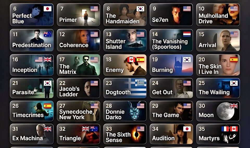 Top 50 Greatest Movies for Matured Audiences
1. Incendies
2. Oldboy
3.