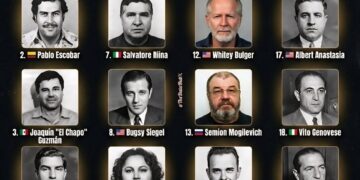 Most Dangerous Gangsters of All Time  

1.  Al Capone
2.  Pablo Escobar
3.  Joaq