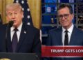 Trump Calls Colbert “Talentless Jerk” After CBS Exit